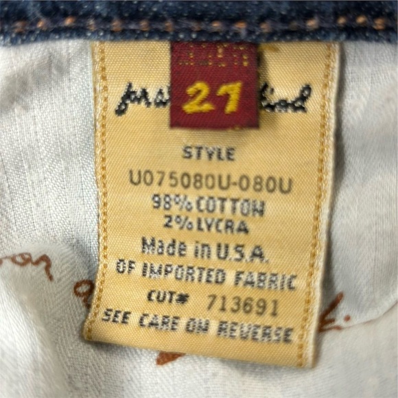 7 For All Mankind Women's Bootcut Jeans Size 27 Dark Blue Denim - Picture 9 of 11